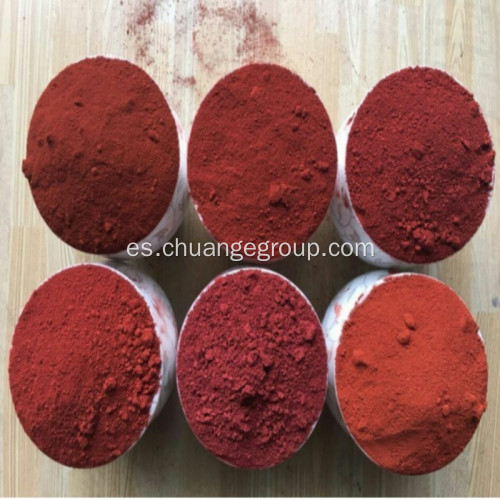 Color pigmento óxido de hierro rojo 110